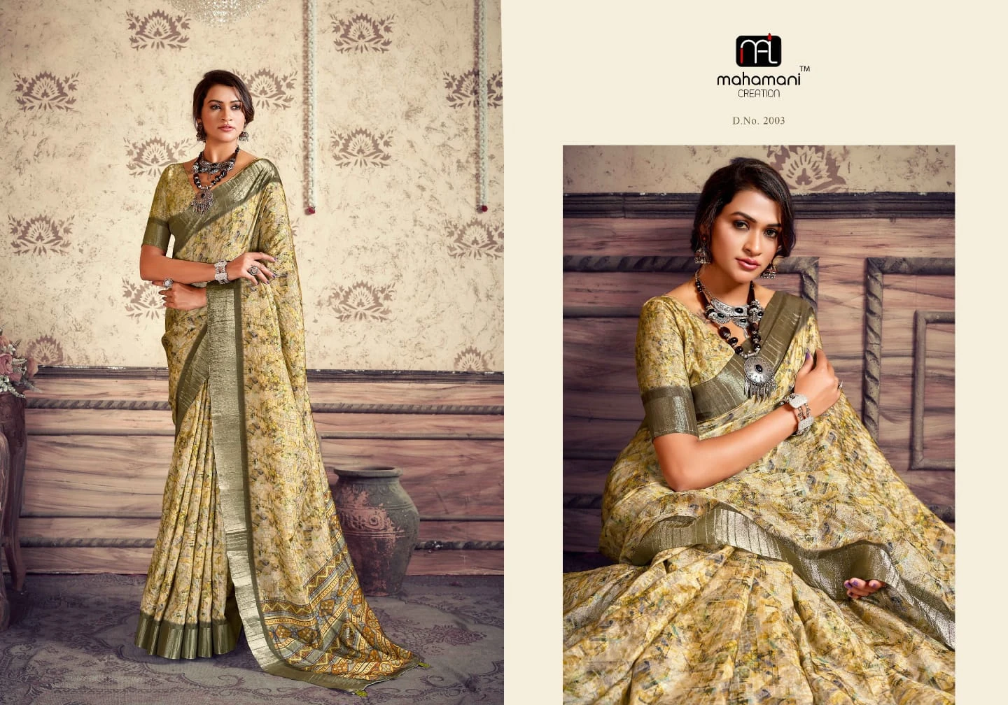 Mahamani Creation Kangan Vol 2 Heavy Gotha Silk Wholesale Sarees Catalog — Wholesale Sarees, MPA wholesale from Surat - Gallery Image 4